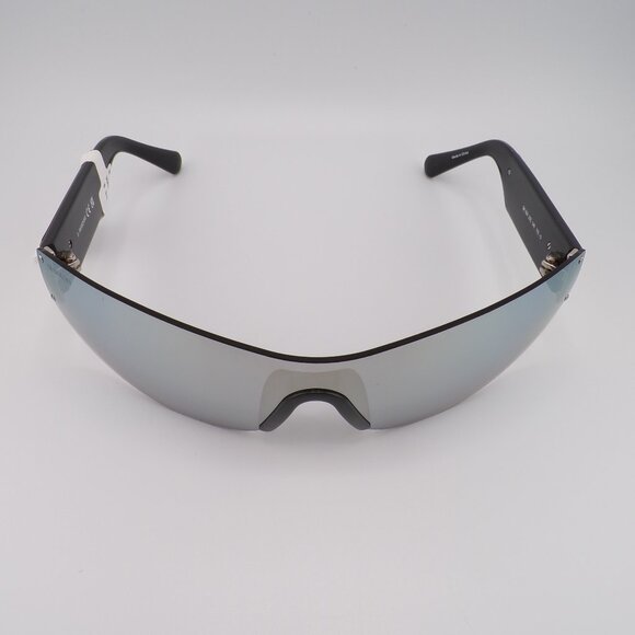 Swarovski Crystal Detail Mirrored Rimless Shield, Lightweight Wraparound SK0364 main image 15